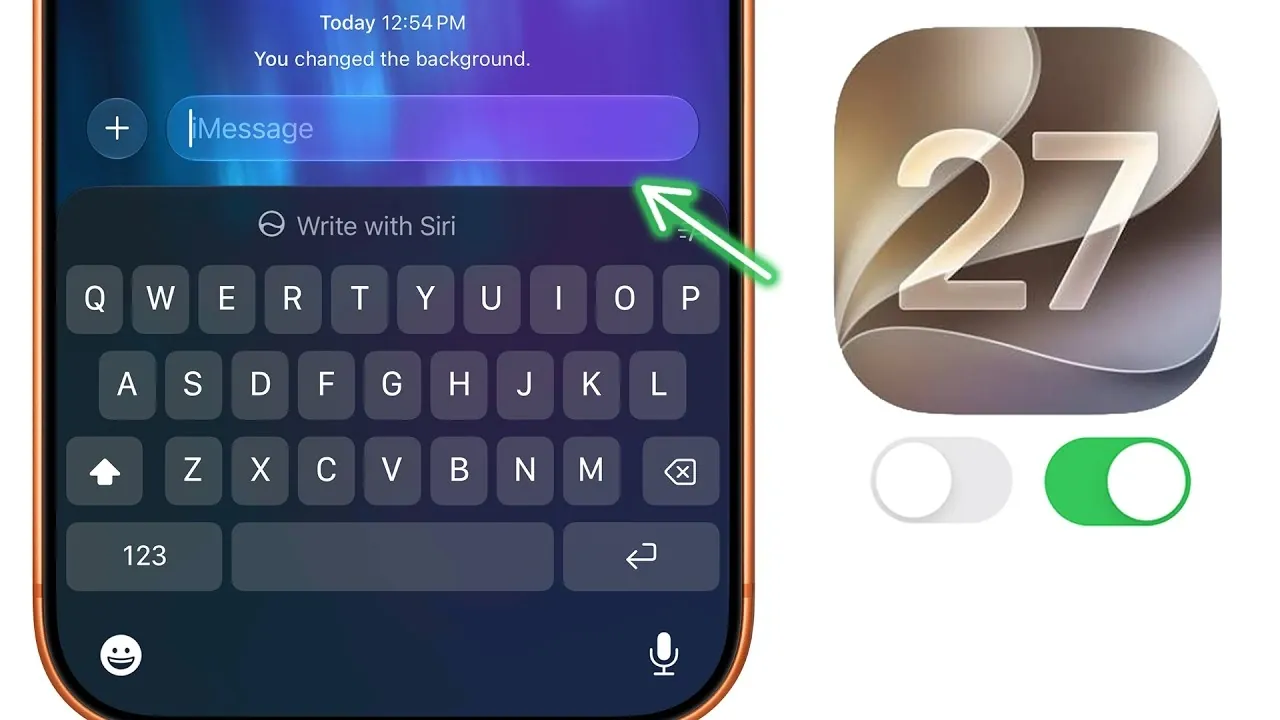 Full-screen widgets for the Weather and Music apps on the home screen.