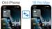 Two iPhones placed side by side during the data transfer process.