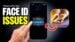 A person attempting to unlock an iPhone while wearing sunglasses.