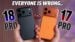 Side by side comparison of the iPhone 18 Pro Max and 17 Pro