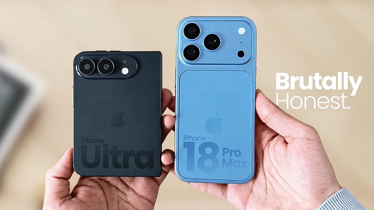 Graph comparing the battery life of the iPhone 18 Pro Max and the iPhone Ultra.