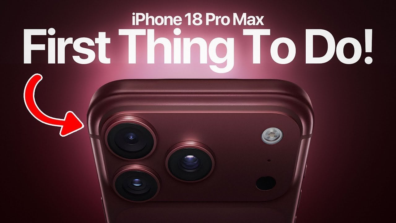 Close up of the iPhone 18 Pro Max screen showing the initial iOS setup options