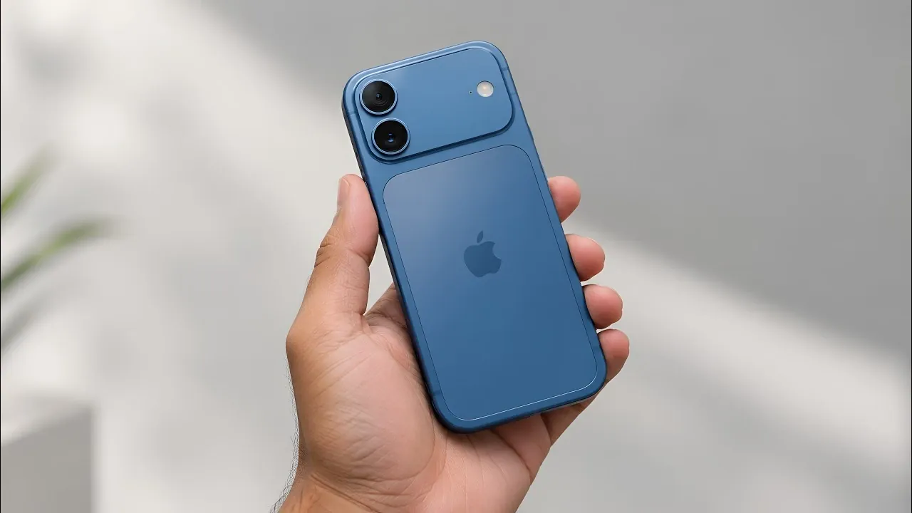 Hypothetical iPhone Air 2 featuring a dual camera layout