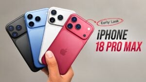 A size comparison of the standard iPhone 18 Pro and the Pro Max.