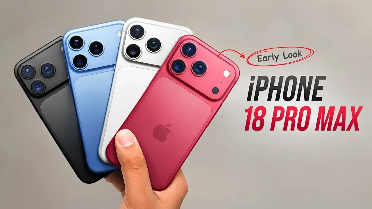 The expected Dark Cherry finish on the upcoming iPhone 18 Pro Max.