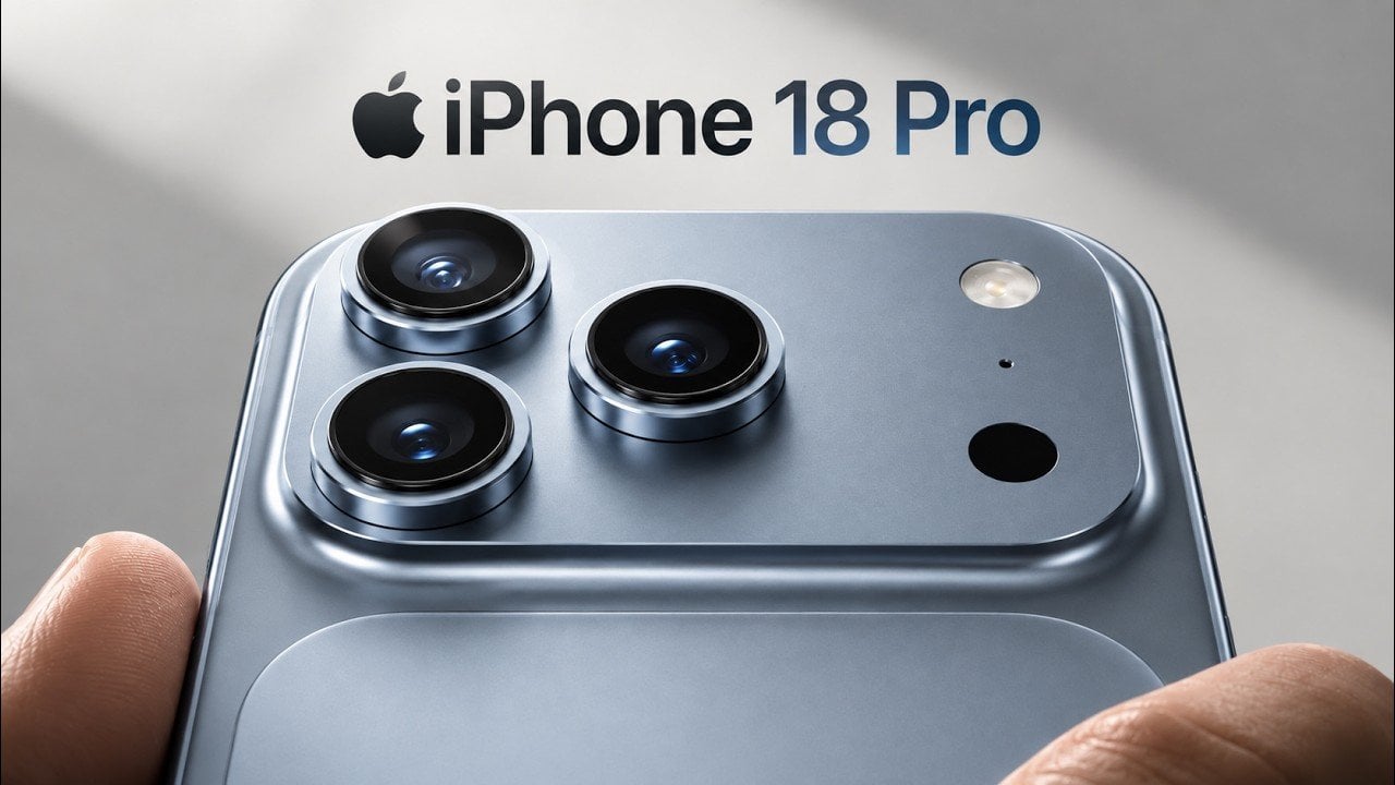 The rumored iPhone 18 Pro Max design based on leaked case renders.