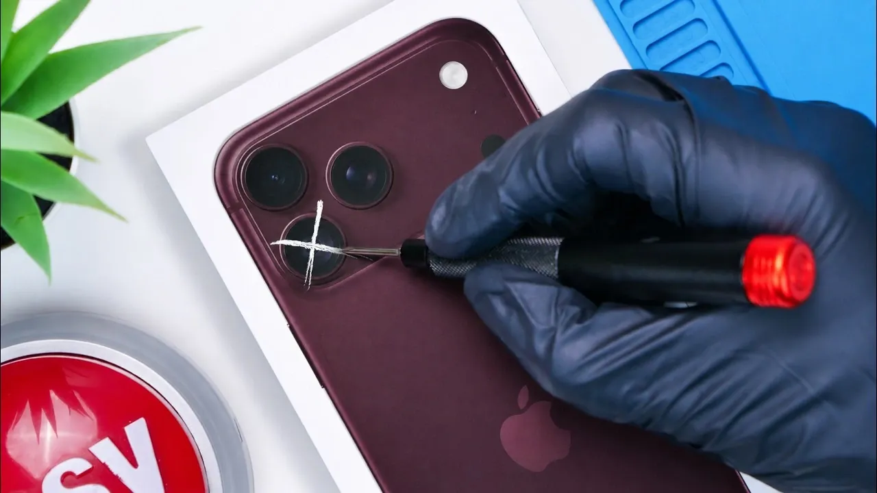 Under-display infrared camera sensor for Face ID integration.