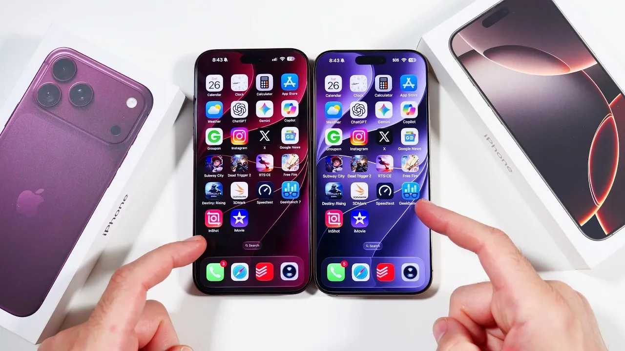 A graphics heavy mobile game running smoothly on the iPhone 18 Pro Max