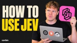 The main dashboard and user interface for Jev AI.