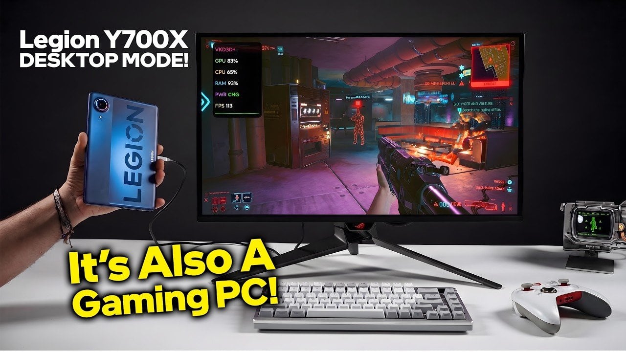 Lenovo Legion Y700X: игровой планшет с 165 Гц OLED и режимом ПК