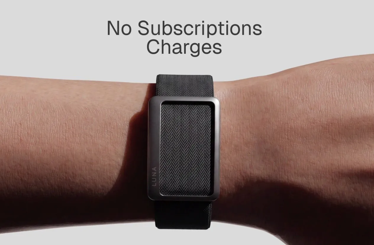 A chart comparing Luna Band heart rate tracking data.