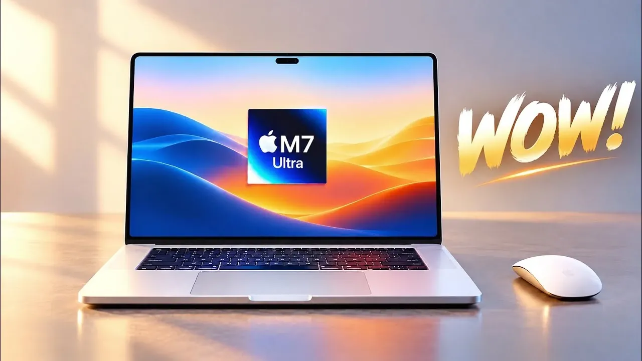 Mockup of a dynamic island cutout on a laptop screen.