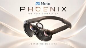 Leaked side profile of the Meta Phoenix mixed reality headset