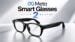 Meta Smart Glasses resting on a desk next to their charging case