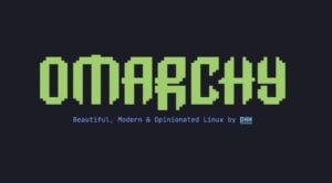 The Omarchy Linux desktop environment featuring the Hyprland tiling window manager.