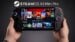 The ONEXPLAYER X2 Mini Pro handheld gaming device running SteamOS.