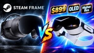 Front profile of the Pix Dream Air SE virtual reality headset.