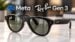 Front view of the Ray-Ban Meta Gen 3 smart glasses.