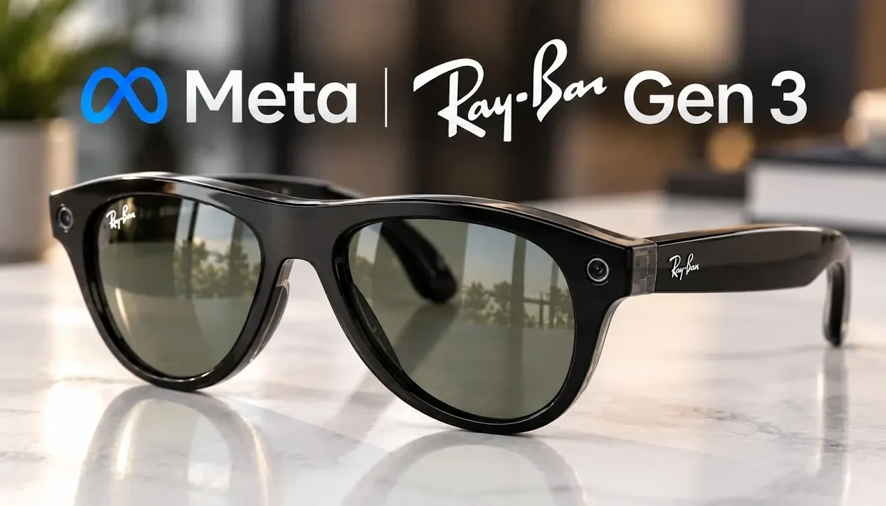 The new Aviator design for the Ray-Ban Meta Gen 3 smart glasses.