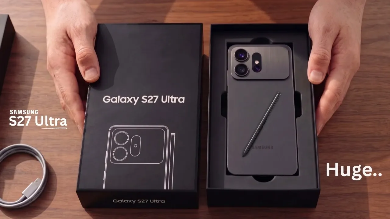 Four unreleased Samsung Galaxy smartphones lined up in a row.