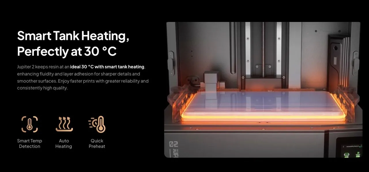 ELEGOO Jupiter 2 Smart Tank Heating