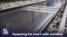 Removable solar panel prototype on a Swiss rail line.