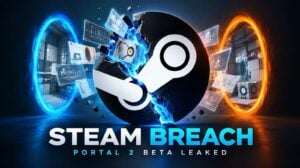 The Steam platform logo displayed on a dark background.
