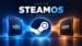 SteamOS logo displayed on a mobile ARM-based handheld device.