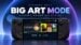 The new Big Art Mode interface on the SteamOS dashboard.