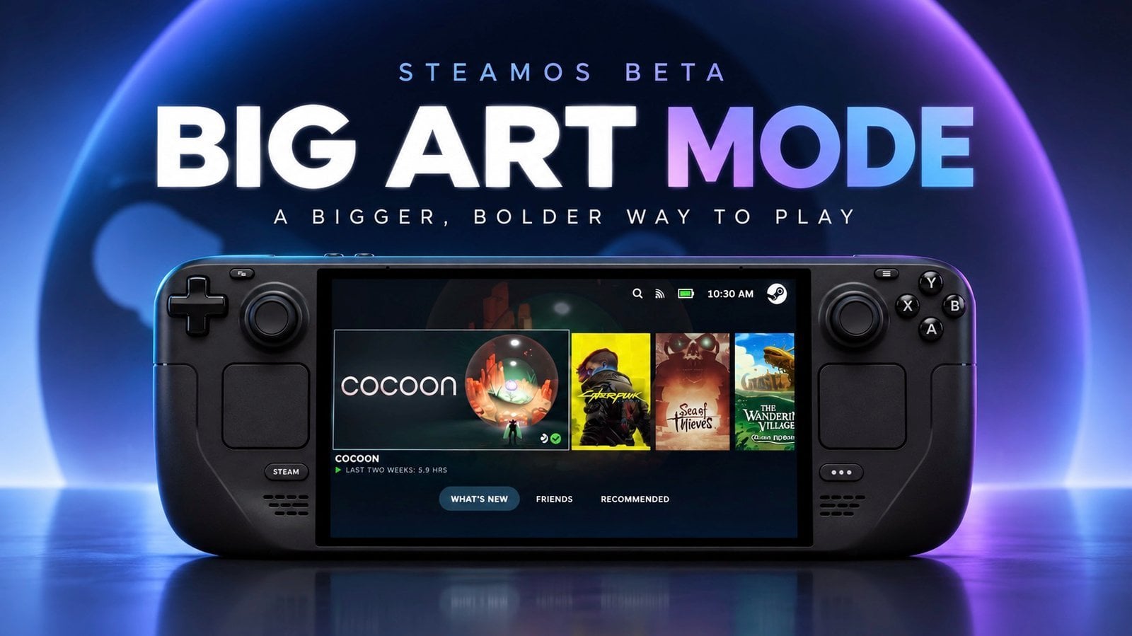 SteamOS beta получила режим Big Art Mode и персональные скринсейверы