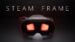 Front view of the Valve Steam Frame VR headset.