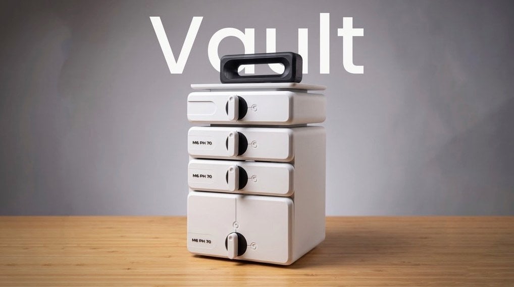 Vault Modular Storage System Brings 60 3D Printable Sizes to Kickstarter