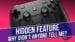 In-game overlay displaying a customized virtual menu with icons.