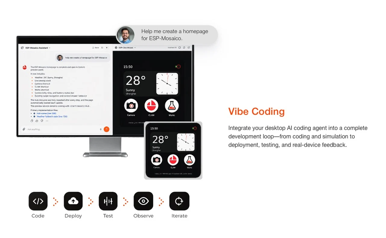ESP-Mosaico Coding features