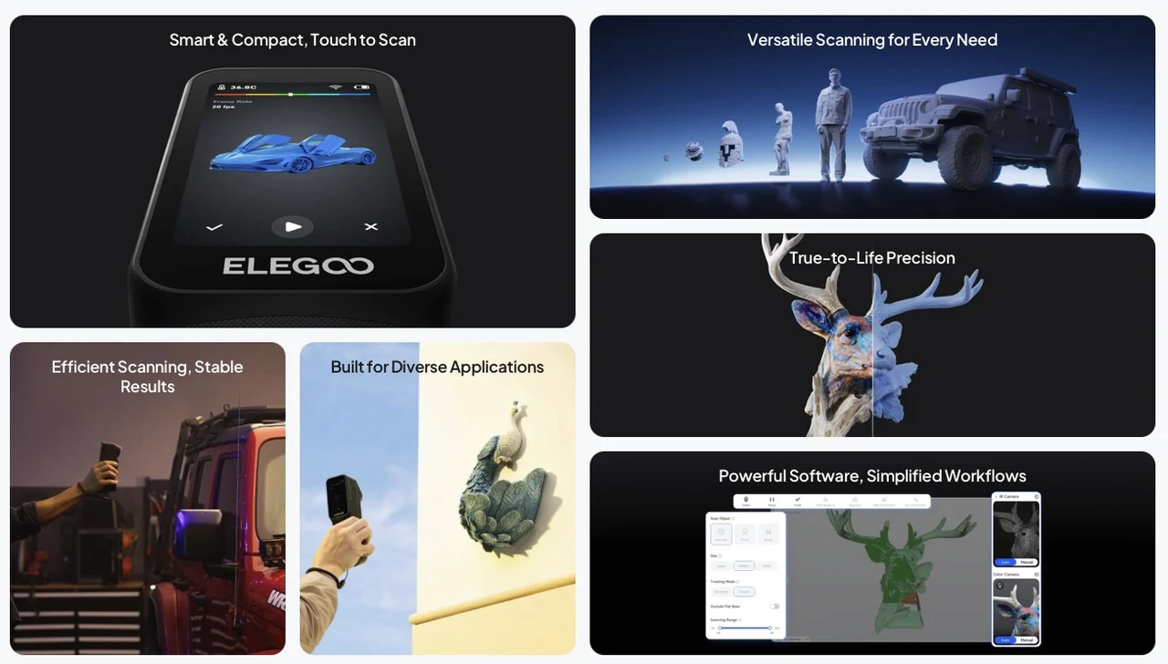 Elegoo M1 Ultra 3D Scanner product features