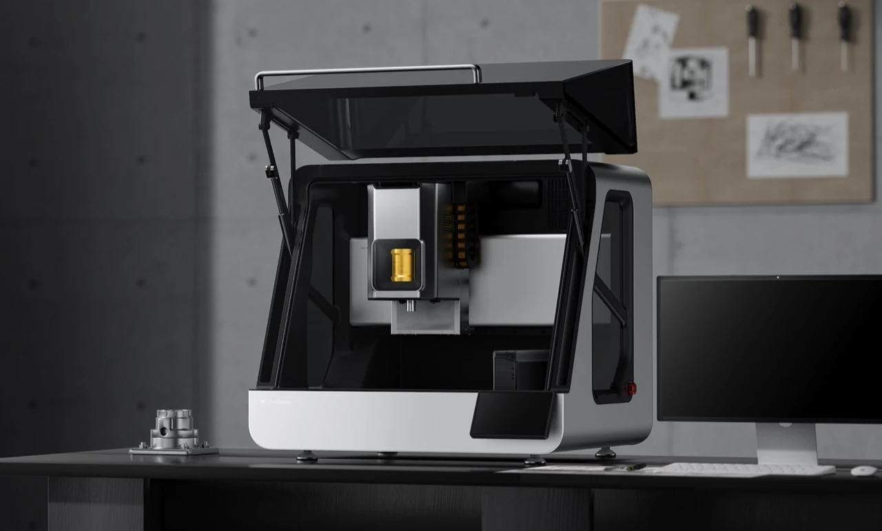 Enclosed, modular desktop CNC
