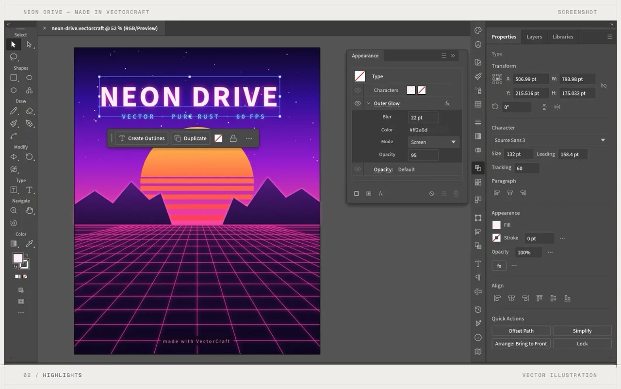 Fast, open-source vector illustration, reimagined in pure Rust.