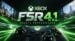 A split-screen comparison showing AMD FSR 4.1 graphics upscaling.