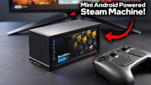 A miniature 3D-printed Steam Machine powered by an Android smartphone