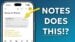 A person scanning a paper document using the iPhone Notes app.