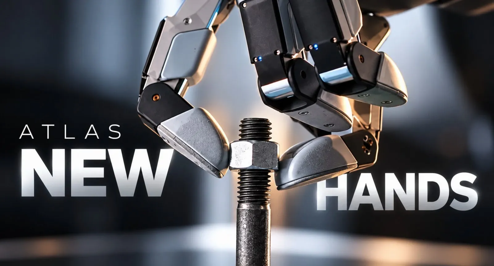 Atlas robot using its new hands to perform a pinch grasp