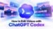 The ChatGPT Codex application interface on a desktop computer monitor.