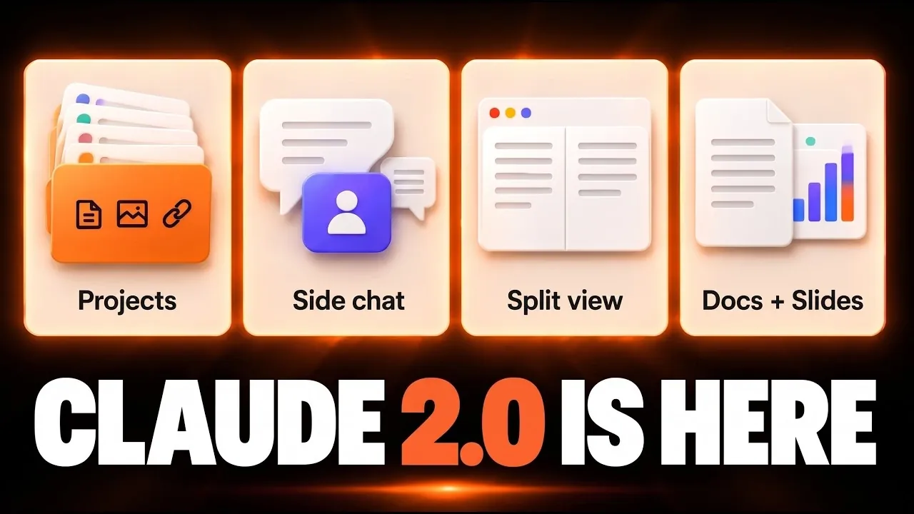 The artifacts workspace in Claude with options for documents and slides