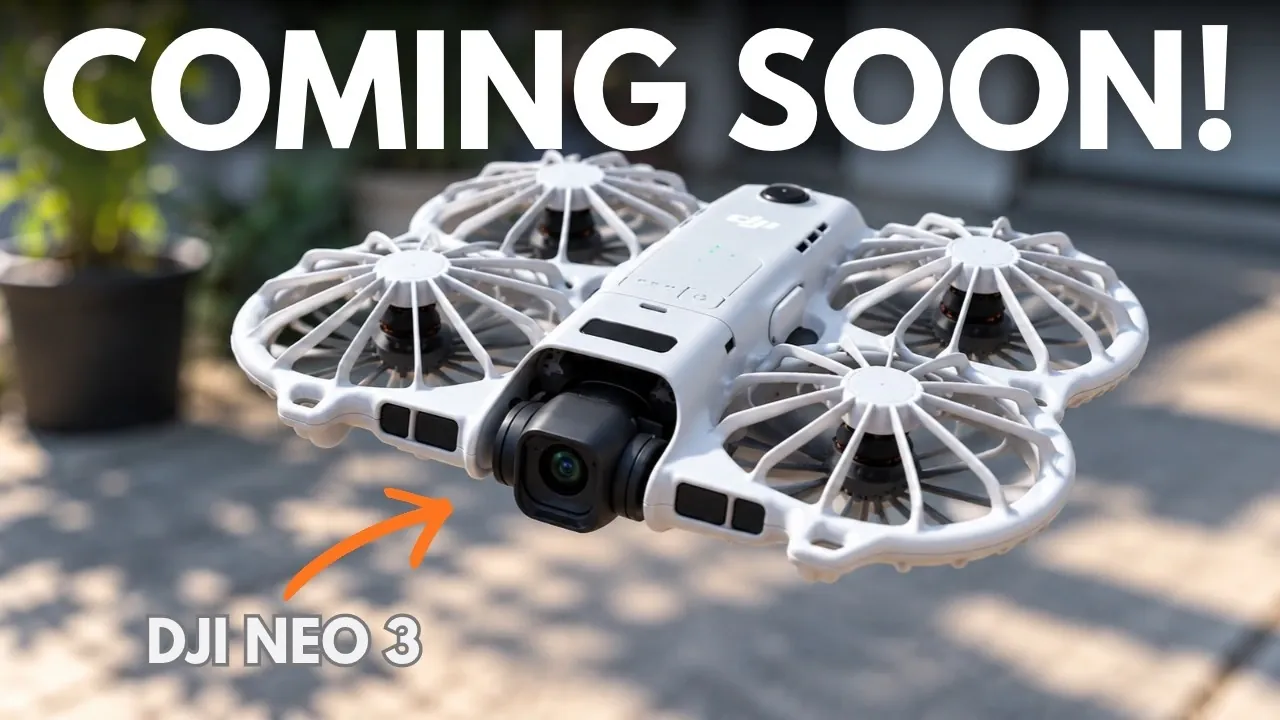 The drone's 1.1-inch CMOS camera sensor capturing footage.