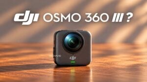 Two unconfirmed 360 camera prototypes sitting side by side.