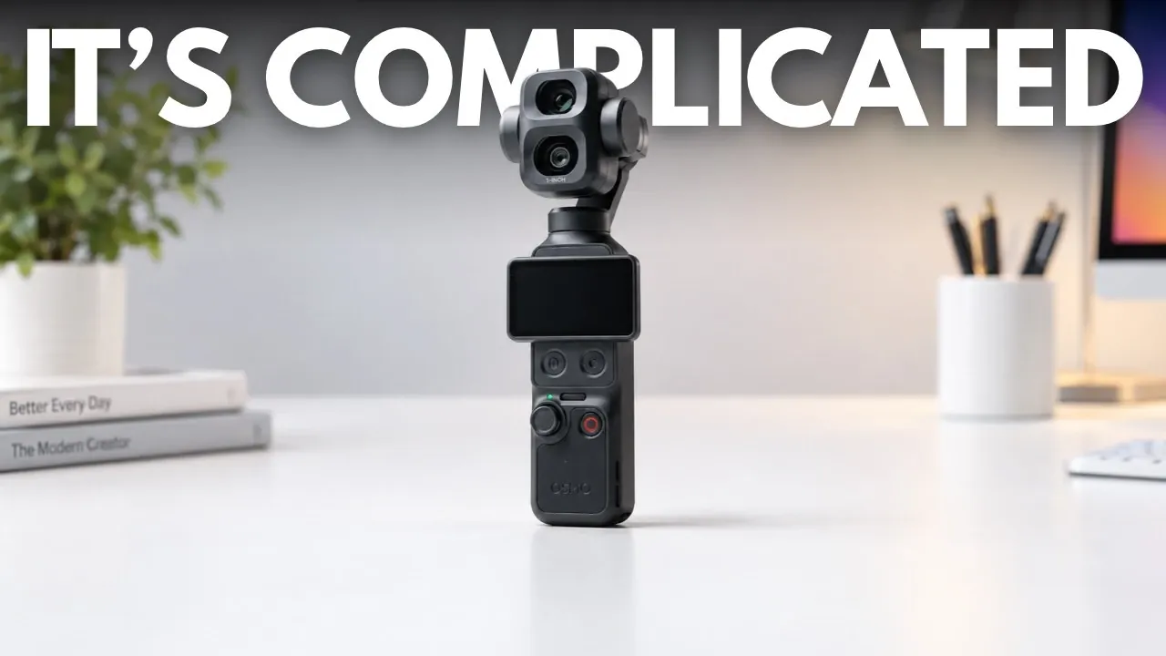 Using the DJI Pocket 4P mechanical gimbal outdoors.