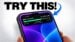 A user swiping the Dynamic Island on an iPhone to dismiss a live activity