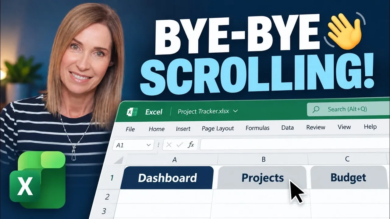 The Navigation Pane open on the right side of a Microsoft 365 Excel window.