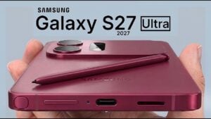 Front view of the rumored Samsung Galaxy S27 Ultra
