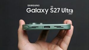 A concept render of the upcoming Samsung Galaxy S27 Ultra smartphone
